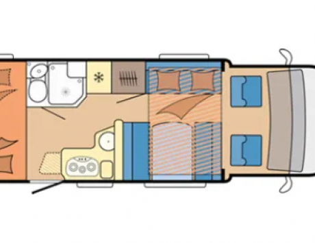 Média réf. 3784 (4/5): Catégorie Medium : Transport et couchage 4 personnes