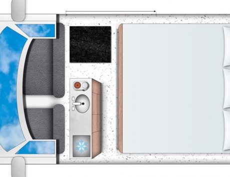 Média réf. 2161 (4/7): Camper Easy Fun (Renault Trafic ou equivalent) : Transport 4 personnes et couchage 2 personnes